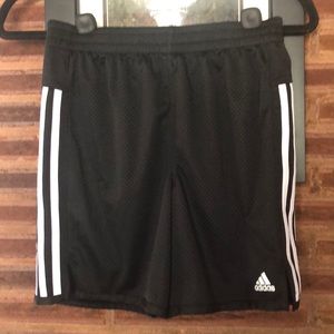 Adidas 3 stripes shorts. Excellent like new cond.